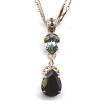Pendant By Mariana Woman Classic Jet and Black Diamond Swarovski Crystals