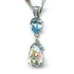 Pendant By Mariana Woman Stunning Moonlight and Sapphire  Swarovski Crystals