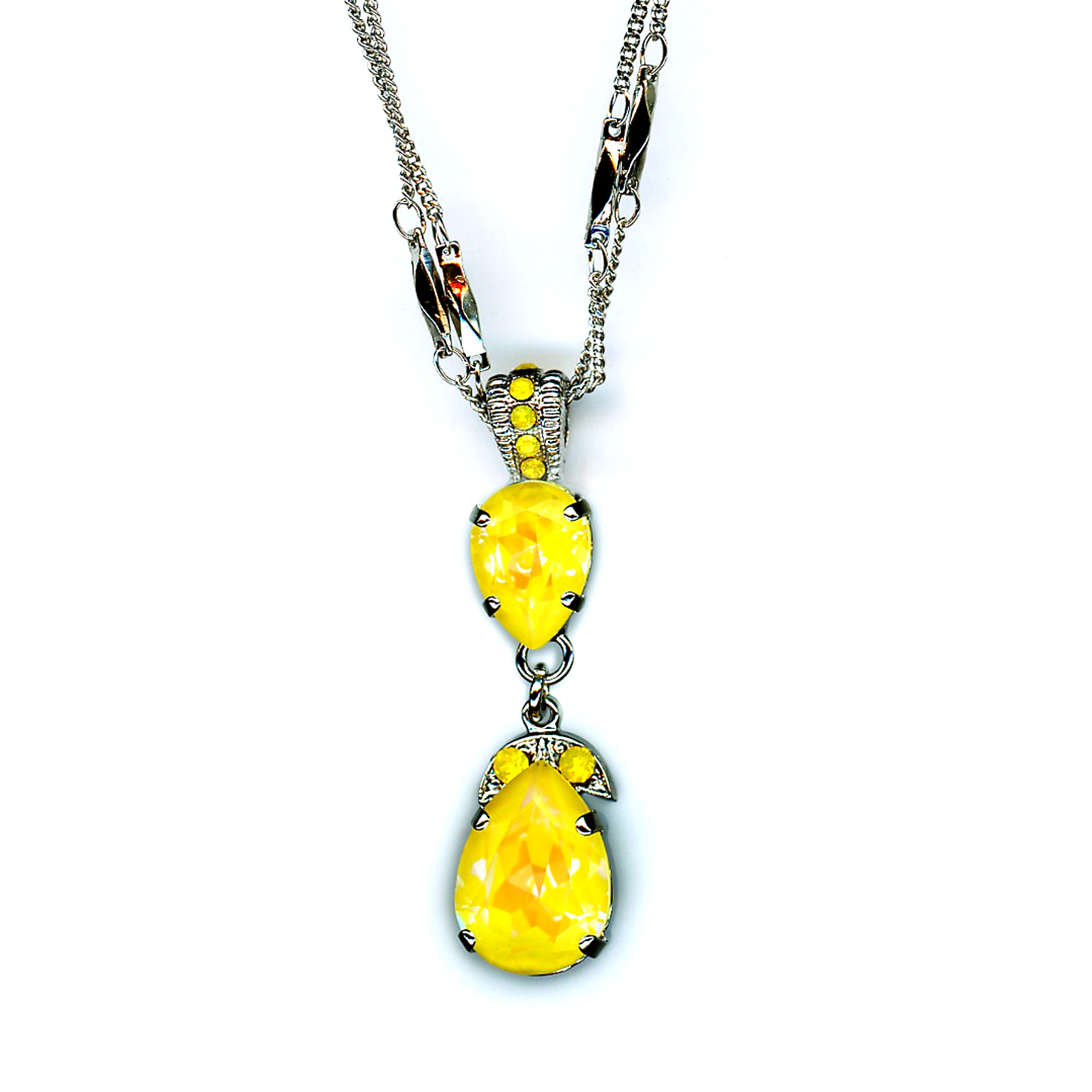 N-5032-4-141231-SP Pendant By Mariana Woman Timeless Crystal Tabac and Opal Swarovski Crystals - Image 1