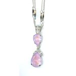 Pendant By Mariana Woman Chic Light Olive and Clear Swarovski Crystals