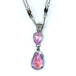 Pendant By Mariana Woman Glamorous Lavender and Violet Swarovski Crystals