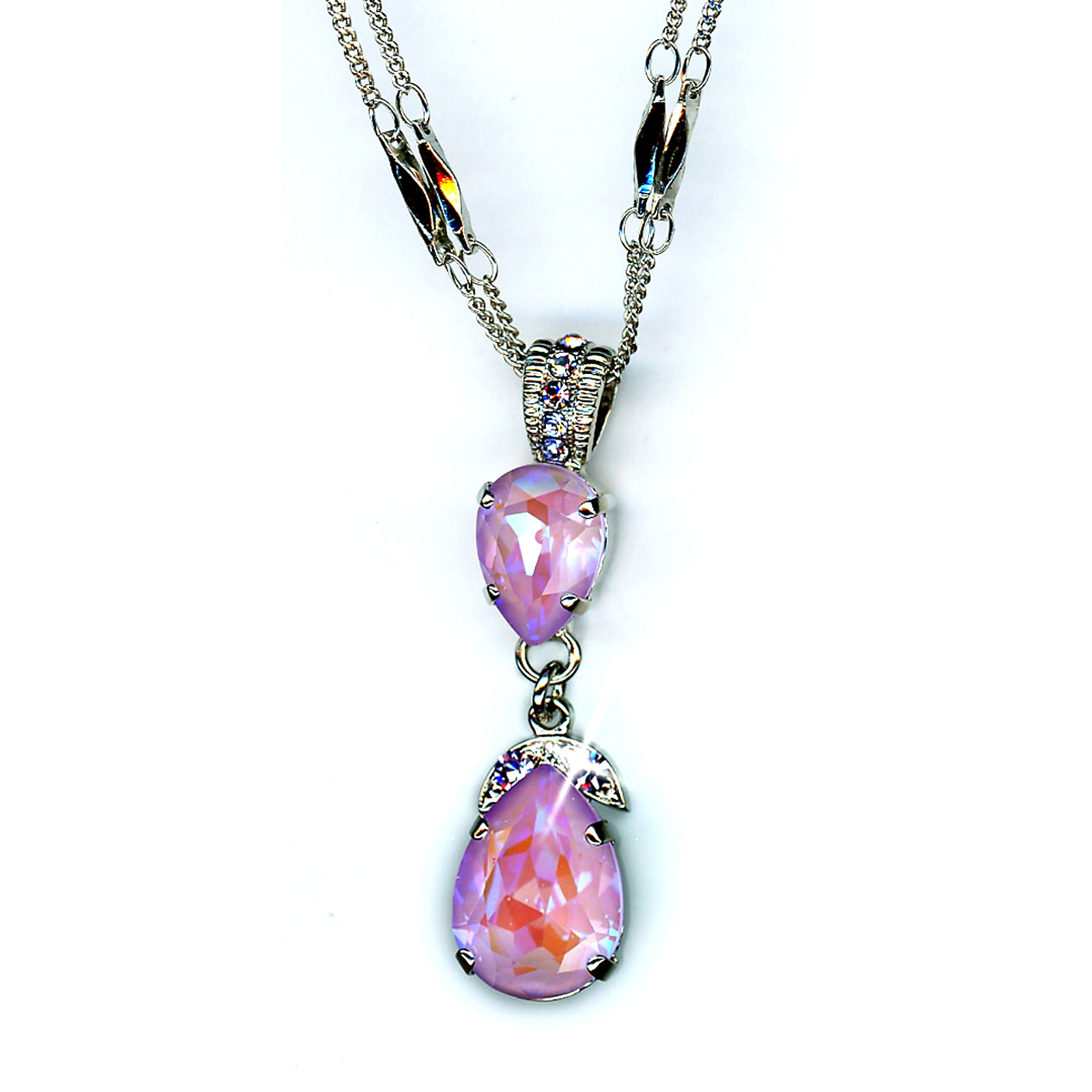 N-5032-4-144371-SP Pendant By Mariana Woman Glamorous Lavender and Violet Swarovski Crystals - Image 1