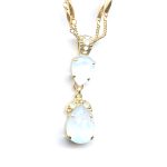 Pendant By Mariana Woman Sophisticated White Opal Swarovski Crystals