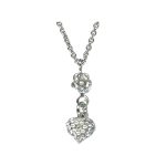 Pendant By Mariana Woman Refined Pearl and Clear Crystal Swarovski Crystals - Image 2