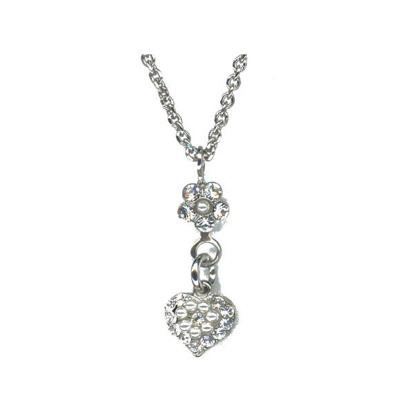 Pendant By Mariana Woman Refined Pearl and Clear Crystal Swarovski Crystals