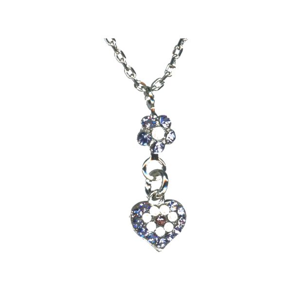 Pendant By Mariana Woman Refined Shades of Purple and Shell Swarovski Crystals
