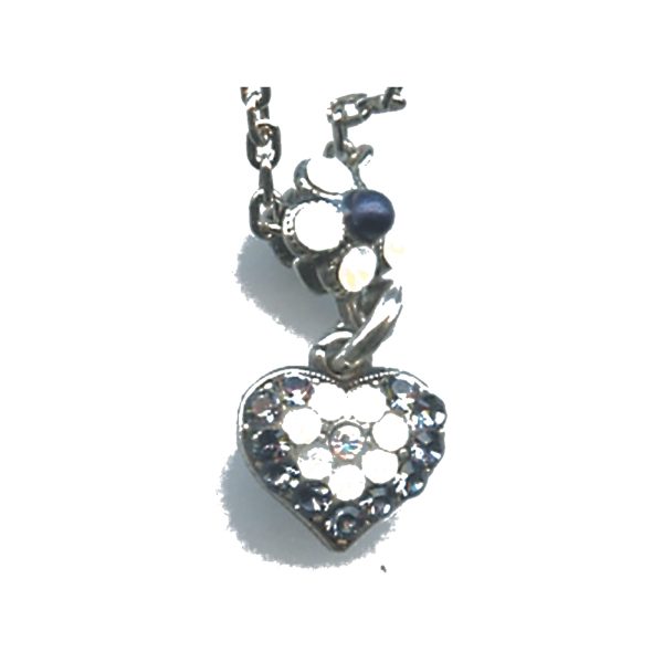 Pendant By Mariana Woman Refined Opal and Montana Blue Swarovski Crystals