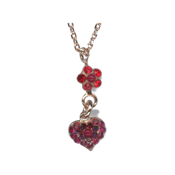 Pendant By Mariana Woman Refined Siam and Ruby and Burgundy Swarovski Crystals