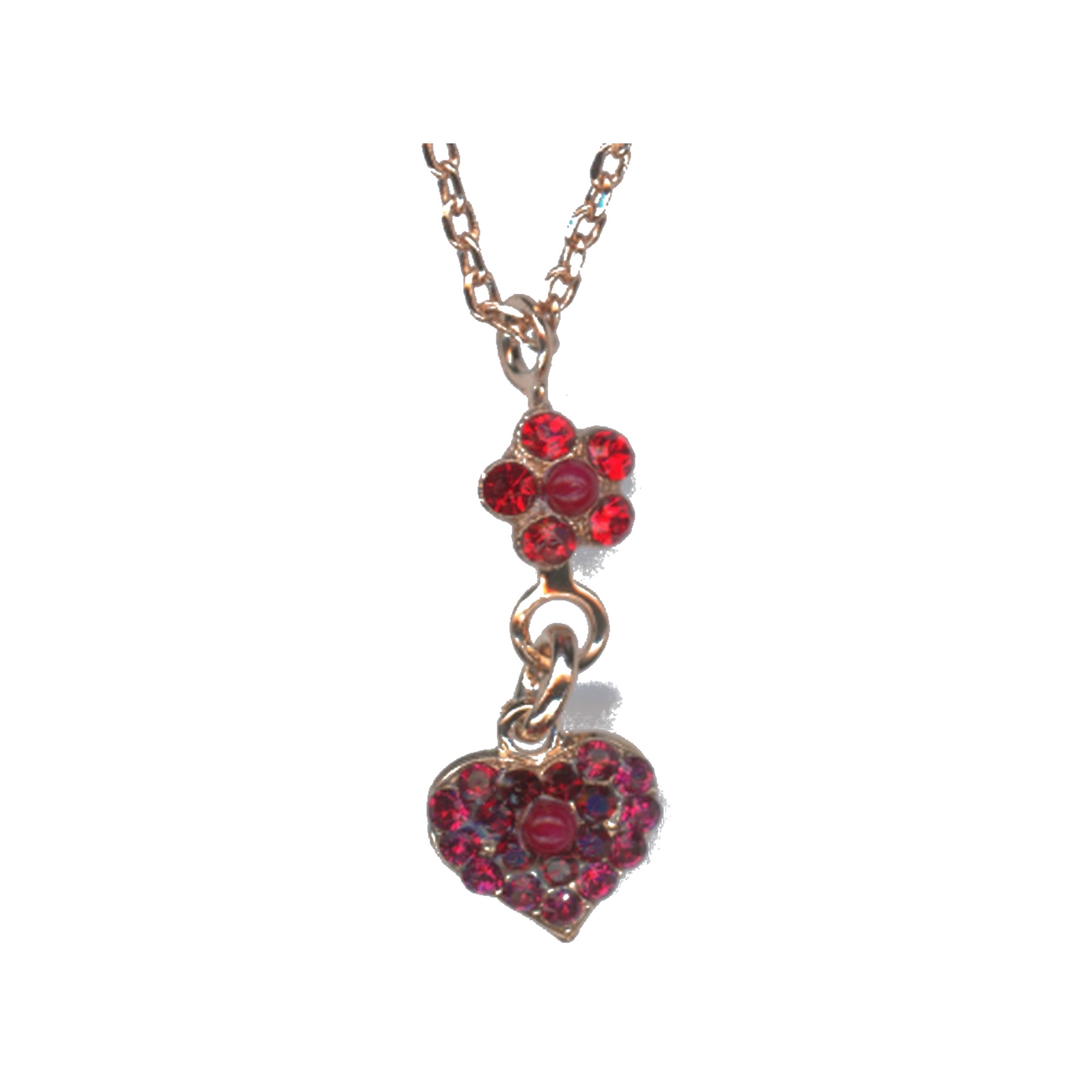 N-5322-9-1070-RG Pendant By Mariana Woman Refined Siam and Ruby and Burgundy Swarovski Crystals - Image 1