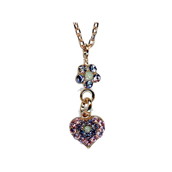 Pendant By Mariana Woman Refined Opal and Tanzanite Swarovski Crystals
