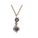 Pendant By Mariana Woman Refined Opal and Amethyst Swarovski Crystals