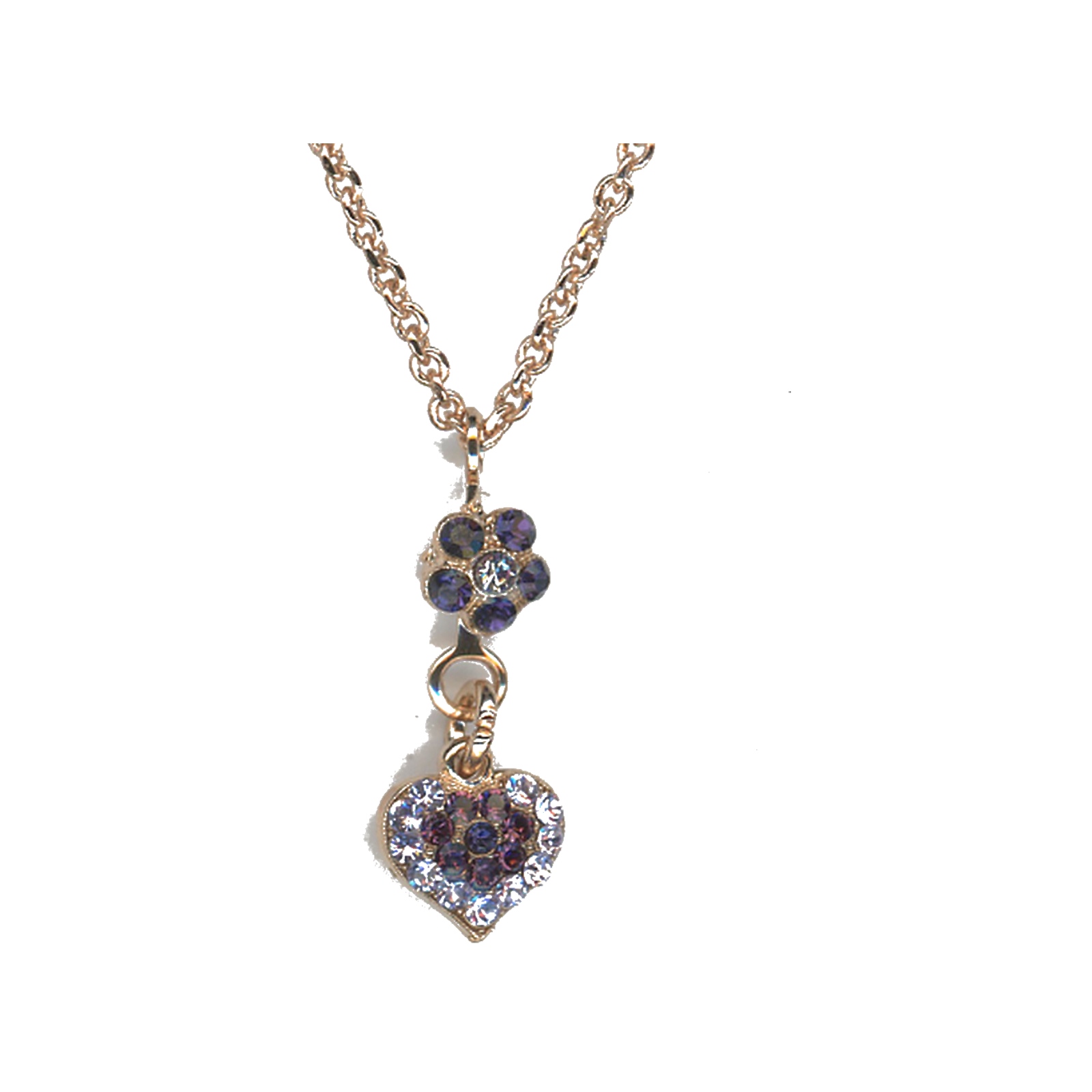 N-5322-9-1134-RG Pendant By Mariana Woman Refined Opal and Amethyst Swarovski Crystals - Image 1