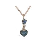 Pendant By Mariana Woman Refined Sapphire and Montana Blue Swarovski Crystals
