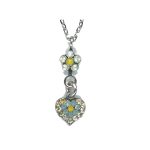 Pendant By Mariana Woman Refined Opal and Chrysolite Swarovski Crystals - Image 2