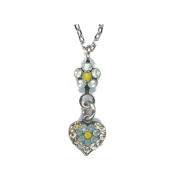 Pendant By Mariana Woman Refined Opal and Chrysolite Swarovski Crystals