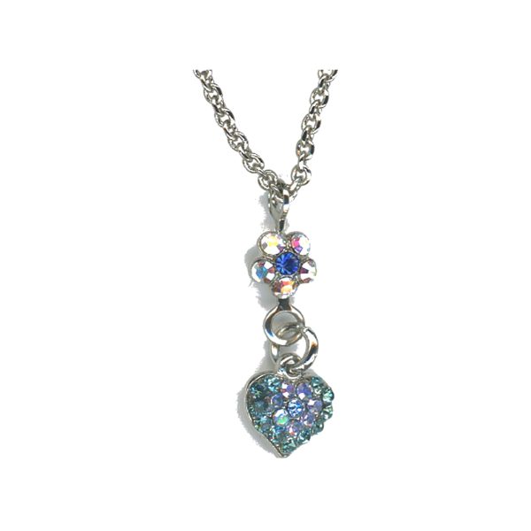 Pendant By Mariana Woman Refined Blue and Laguna Delite Swarovski Crystals