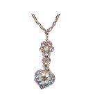 Pendant By Mariana Woman Refined Opal and Violet Swarovski Crystals - Image 2
