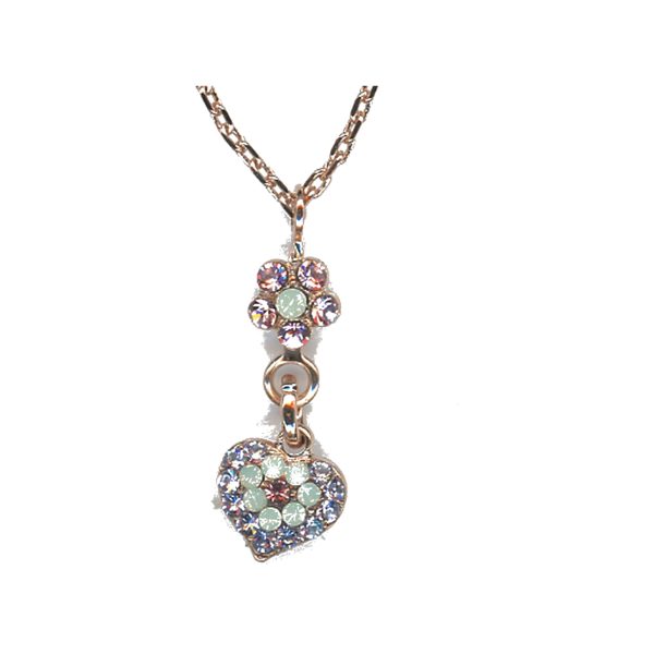Pendant By Mariana Woman Refined Opal and Violet Swarovski Crystals