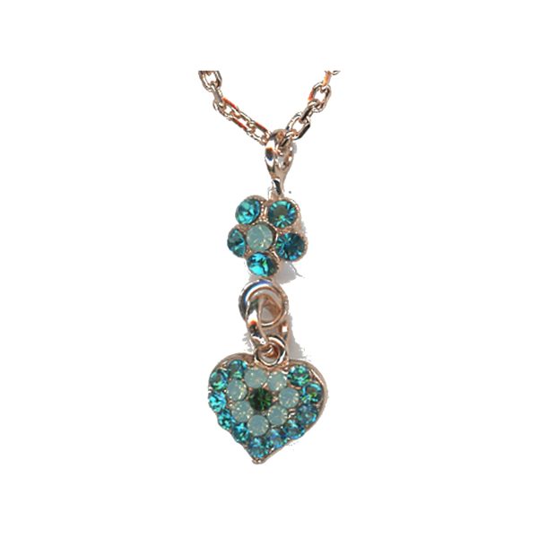 Pendant By Mariana Woman Refined Opal and Blue Zircon Swarovski Crystals