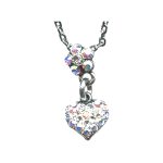 Pendant By Mariana Woman Refined Silk AB and Clear Swarovski Crystals