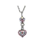 Pendant By Mariana Woman Refined Light Rose and Crystal AB Swarovski Crystals - Image 2