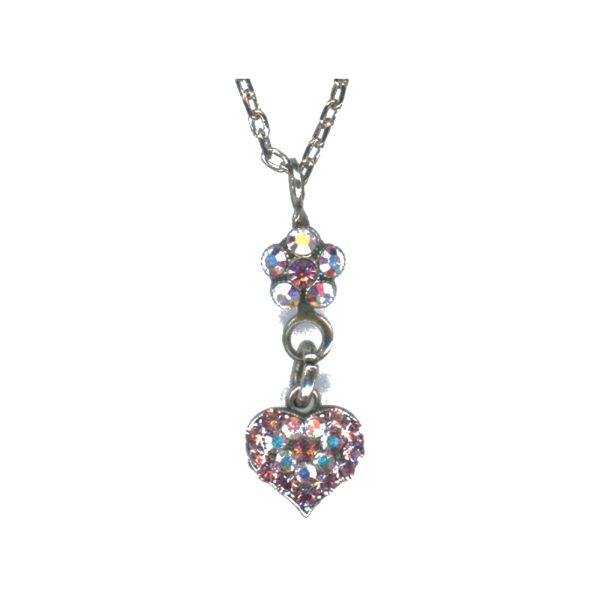 Pendant By Mariana Woman Refined Light Rose and Crystal AB Swarovski Crystals