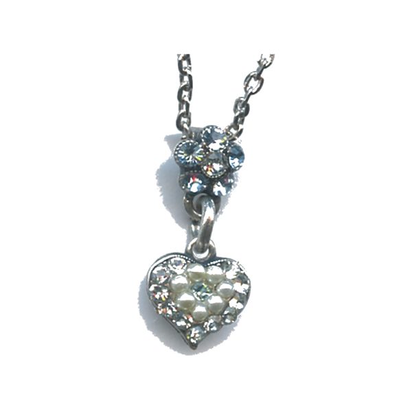 Pendant By Mariana Woman Refined Aquamarine and Light Azore Swarovski Crystals