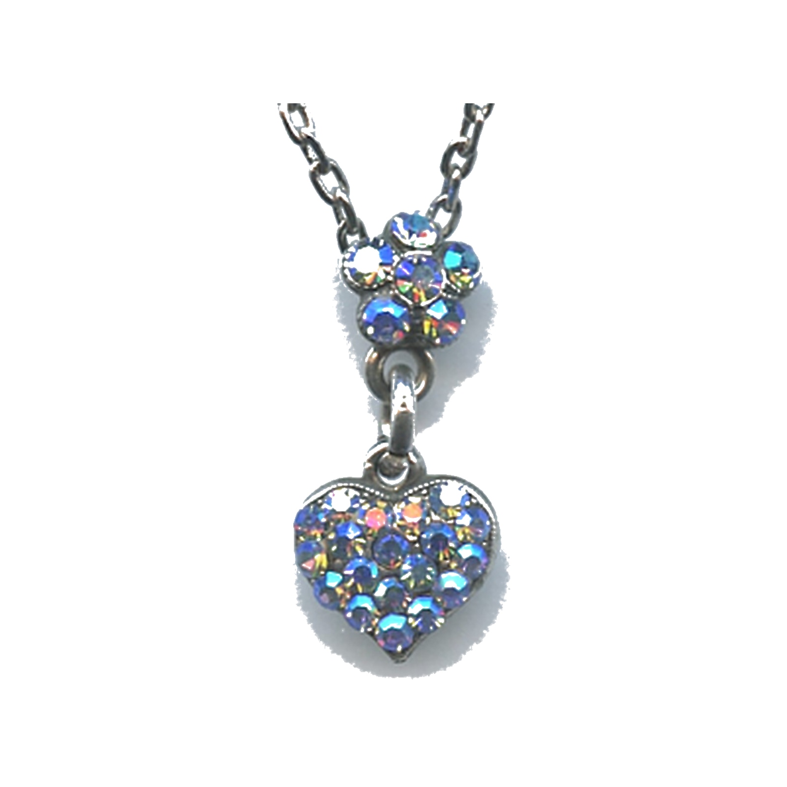 N-5322-9-211AB-SP Pendant By Mariana Woman Refined Lt.sappire AB Swarovski Crystals - Image 1
