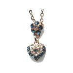 Pendant By Mariana Woman Refined Topaz and Montana Blue Swarovski Crystals - Image 2