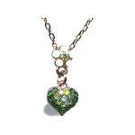 Pendant By Mariana Woman Chic Mint Green and Pacific Opaque Swarovski Crystals