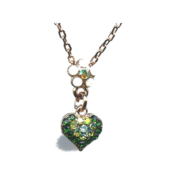 Pendant By Mariana Woman Chic Mint Green and Pacific Opaque Swarovski Crystals