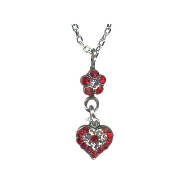 Pendant By Mariana Woman Refined Light Siam and Crystal Swarovski Crystals