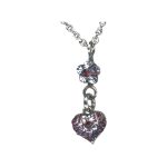 Pendant By Mariana Woman Refined Amethyst and Violet Swarovski Crystals - Image 2