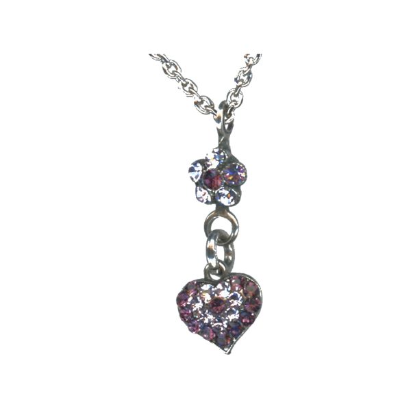 Pendant By Mariana Woman Refined Amethyst and Violet Swarovski Crystals