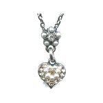 Pendant By Mariana Woman Refined Pearl and Golden Shadow Swarovski Crystals - Image 2