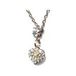 Pendant By Mariana Woman Refined Topaz and Light Azure Swarovski Crystals