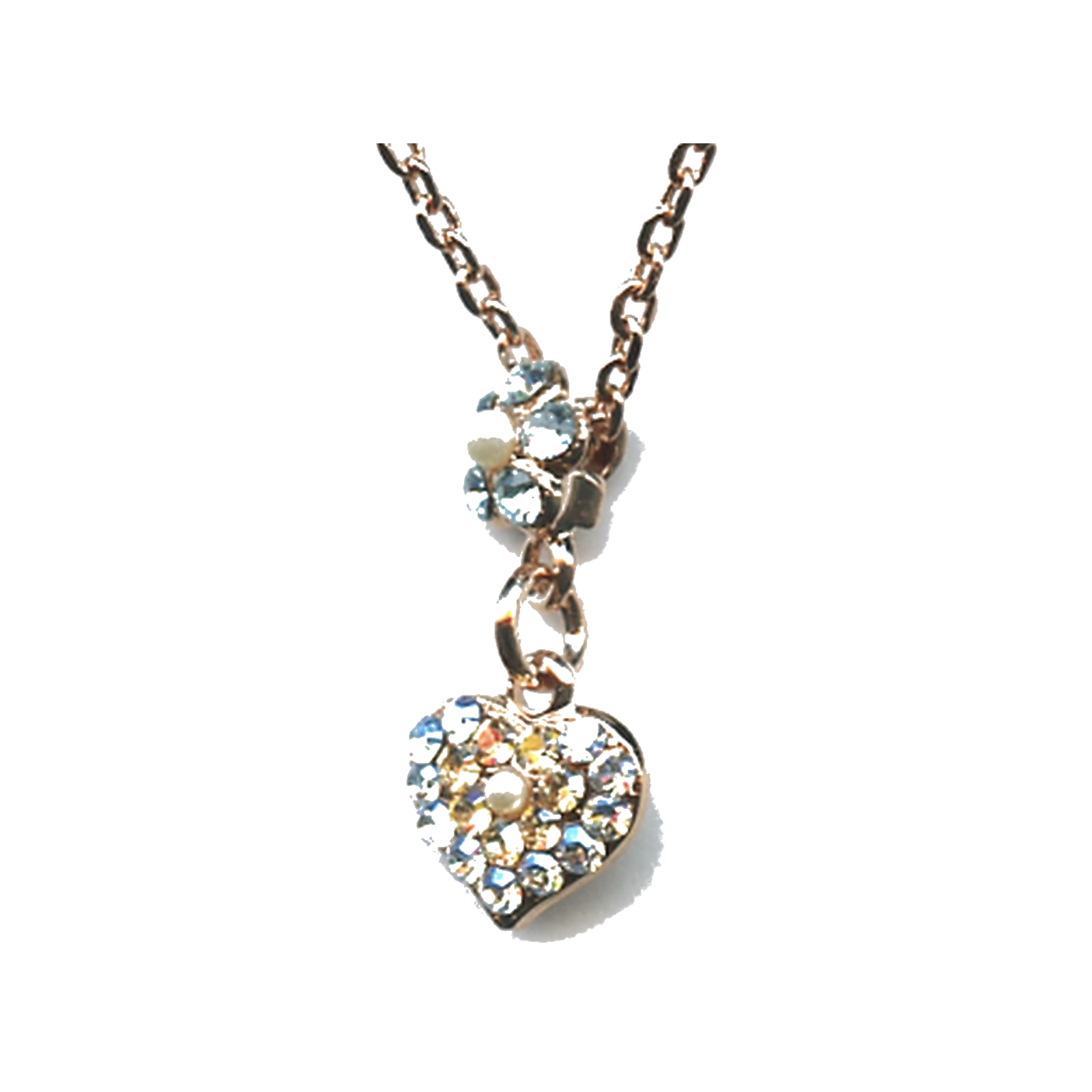 N-5322-9-39361-YG Pendant By Mariana Woman Refined Topaz and Light Azure Swarovski Crystals - Image 1
