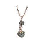 Pendant By Mariana Woman Refined Hematite and Black Diamond Swarovski Crystals - Image 2