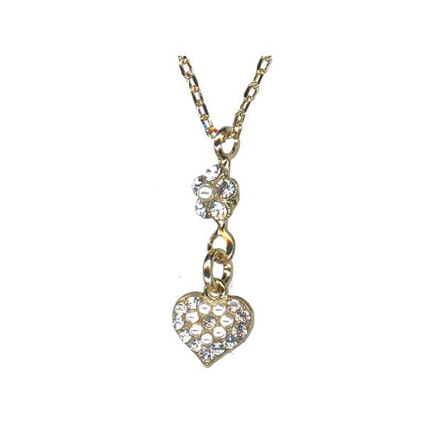 Pendant By Mariana Woman Refined Pearl and Clear Swarovski Crystals