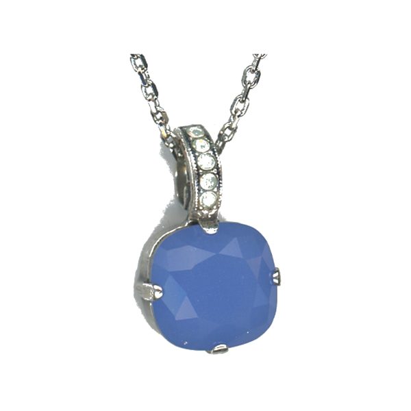 Pendant By Mariana Woman Refined Opal and Royal Blue Swarovski Crystals