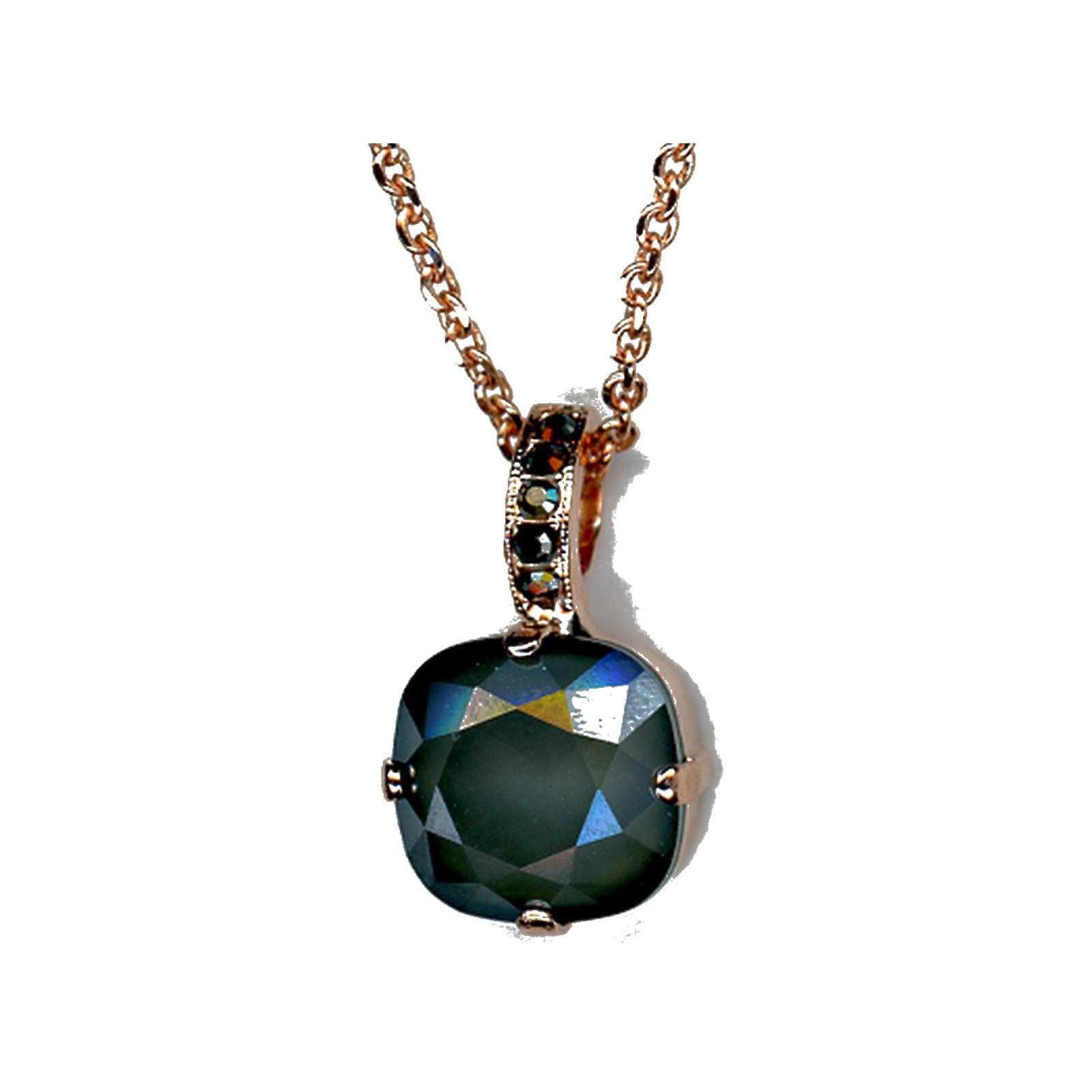 N-5326-2-107254-RG Pendant By Mariana Woman Refined Hematite and Dark. Grey Swarovski Crystals - Image 1