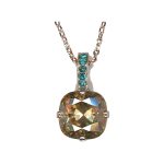Pendant By Mariana Woman Refined Red Aqua Swarovski Crystals