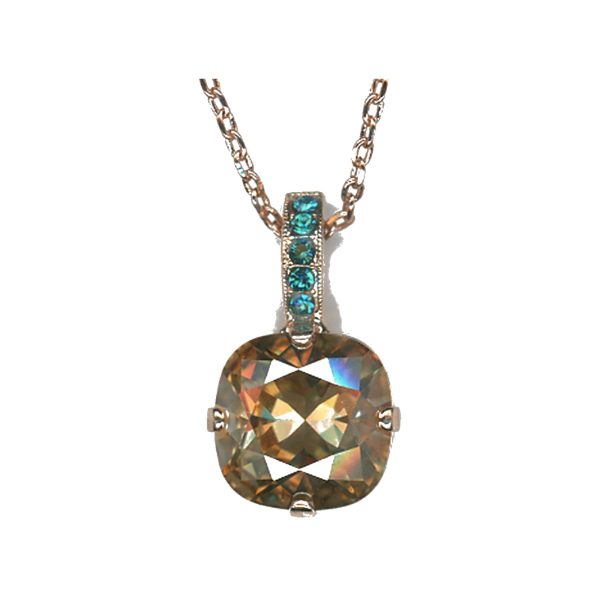 Pendant By Mariana Woman Refined Red Aqua Swarovski Crystals
