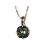 Pendant By Mariana Woman Refined Hematite and Jet Swarovski Crystals