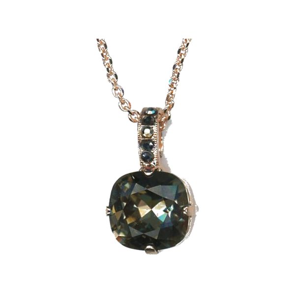 Pendant By Mariana Woman Refined Hematite and Jet Swarovski Crystals