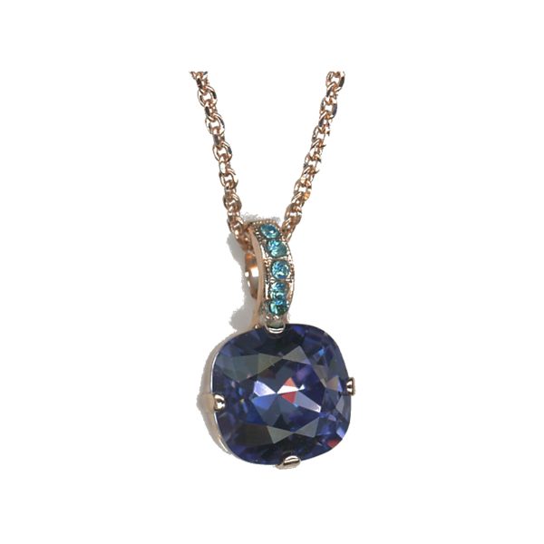 Pendant By Mariana Woman Refined Opal and Crystals: Tanzanite Swarovski Crystals