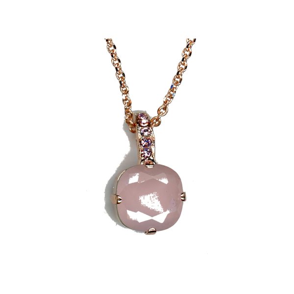 Pendant By Mariana Woman Refined Coral and Light Rose Swarovski Crystals