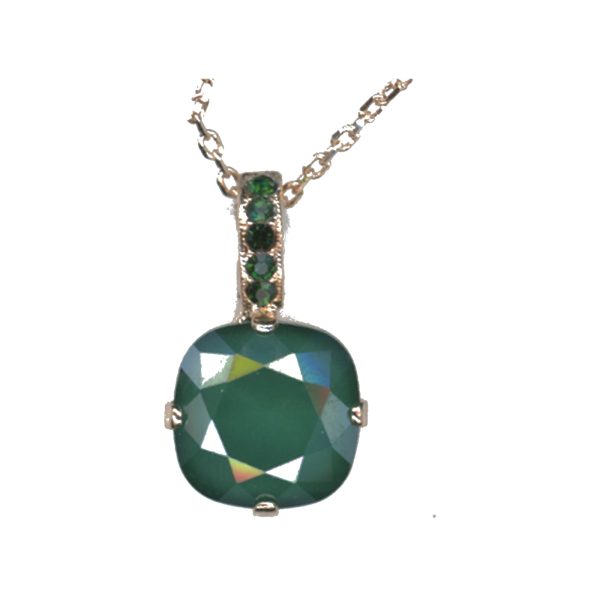 Pendant By Mariana Woman Refined Royal Green Swarovski Crystals