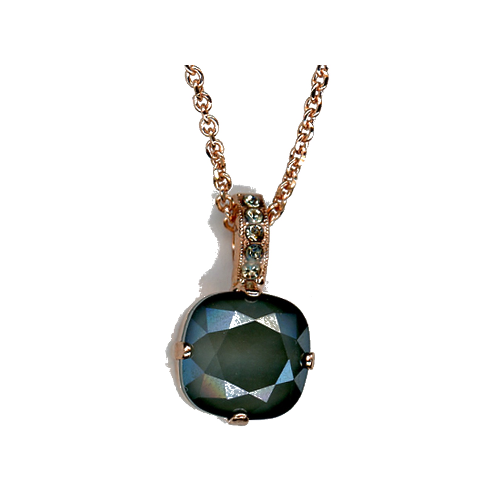 N-5326-2-254-RG Pendant By Mariana Woman Refined Dk. Grey Swarovski Crystals - Image 1