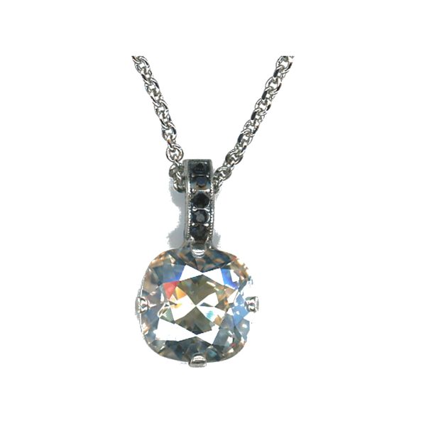 Pendant By Mariana Woman Refined Jet Moonlight Swarovski Crystals